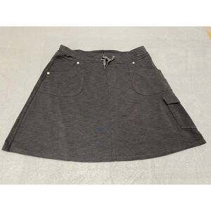 Kuhl Mova Skort Women's Medium Charcoal Gray Heather Active Hiking Cargo Skirt